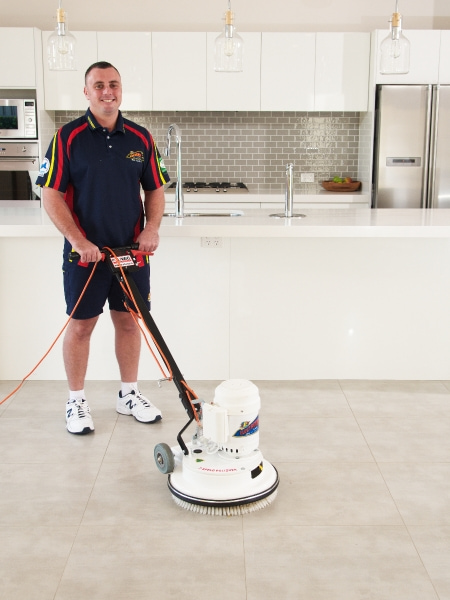 Tile Cleaning Electrodry Staff with Electric Spin Floor Cleaning Machine