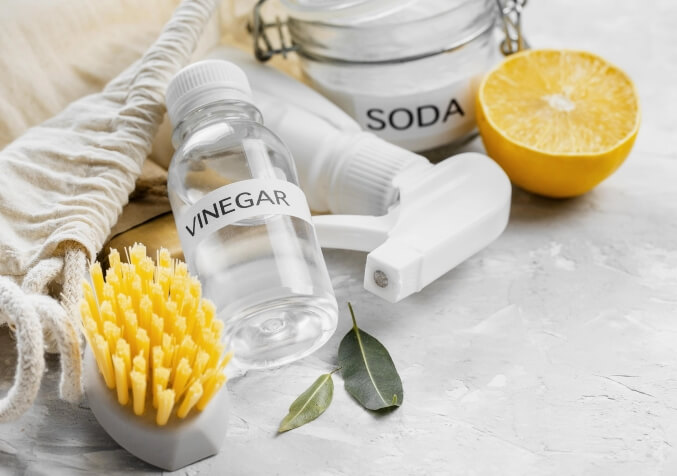 Natural Cleaning Agents Vinegar Baking soda