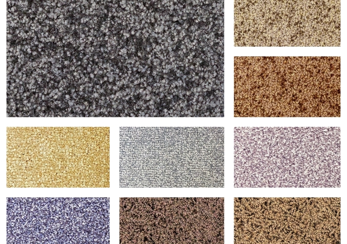 Collage of Different Carpet Types